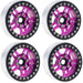 Powerhobby 5053 Pink Aluminum 1.9" B4 Beadlock Wheels with 9mm Hubs 4 Pack