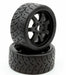 Powerhobby 5101 1/8 Gripper 42/100 Belted Tires on Black 17mm Wheels 1 Pair