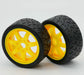 Powerhobby 5101 1/8 Gripper 42/100 Belted Tires on Yellow 17mm Wheels 1 Pair
