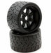 Powerhobby 5102 1/8 Gripper 54/100 Belted Tires on Black 17mm Wheels 1 Pair