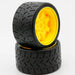 Powerhobby 5102 1/8 Gripper 54/100 Belted Tires on Yellow 17mm Wheels 1 Pair