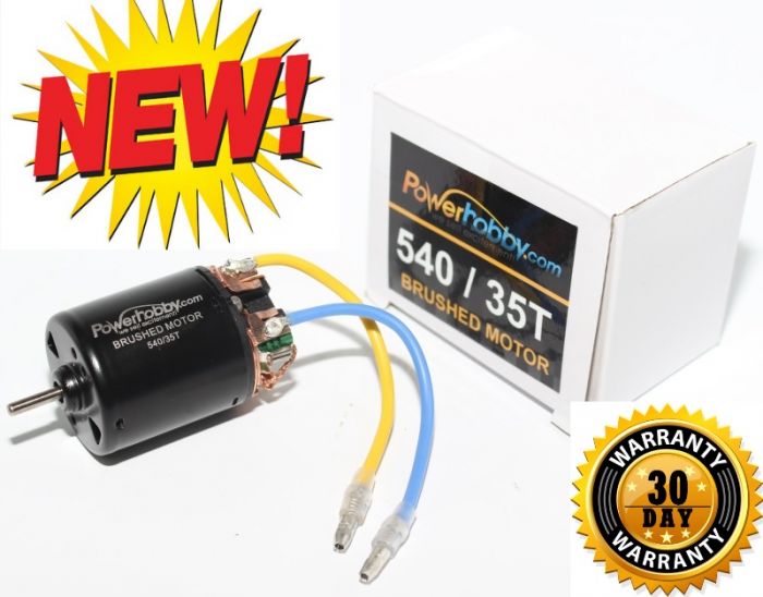 Powerhobby 540 35T Brushed Motor for Rock Crawlers SCX10 Wraith Ascender