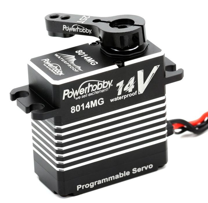 Powerhobby 8014MG Waterproof Brushless High Torque High Voltage 3S Programmable Servo