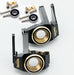 Powerhobby Black Brass Front Left and Right Knuckle and C Cup Hubs with Oversized Bearings for SCX6