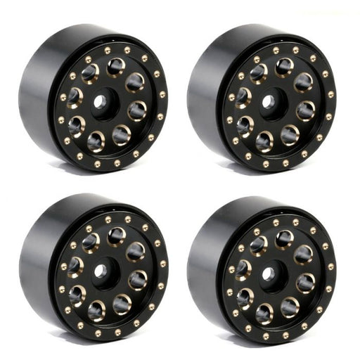Powerhobby CX24031 8 Hole Brass 1.0" Rock Crawler Beadlock Wheels 4 Pack