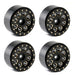 Powerhobby CX24031 8 Hole Brass 1.0" Rock Crawler Beadlock Wheels 4 Pack