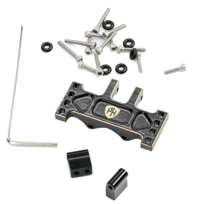 Powerhobby CX24128 SCX24 Brass Adjustable Servo Mount for Reefs or Emaxx