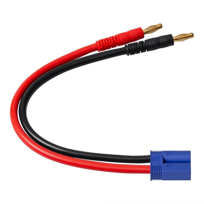 Powerhobby EC5/IC5 Charge Lead with 4mm Banana Plugs