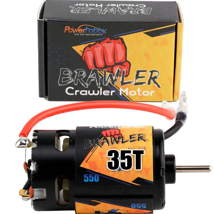 Powerhobby MT012 Brawler 550 35T Brushed Motor for 1/10 Rock Crawlers