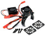Powerhobby PH1297 Black 1/10 Aluminum Heatsink Mount with 30mm Twin Turbo Cooling Fans