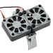 Powerhobby PH1297 Gun Metal 1/10 Aluminum Heatsink Mount with 30mm Twin Turbo Cooling Fans