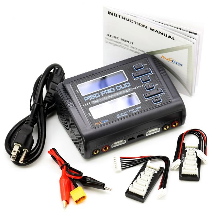 Powerhobby PH150 DUO 10A 150W/240W AC/DC Dual LiPo Charger