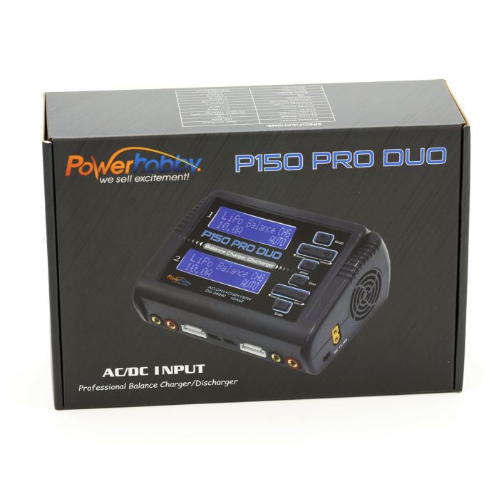 Powerhobby PH150 DUO 10A 150W/240W AC/DC Dual LiPo Charger