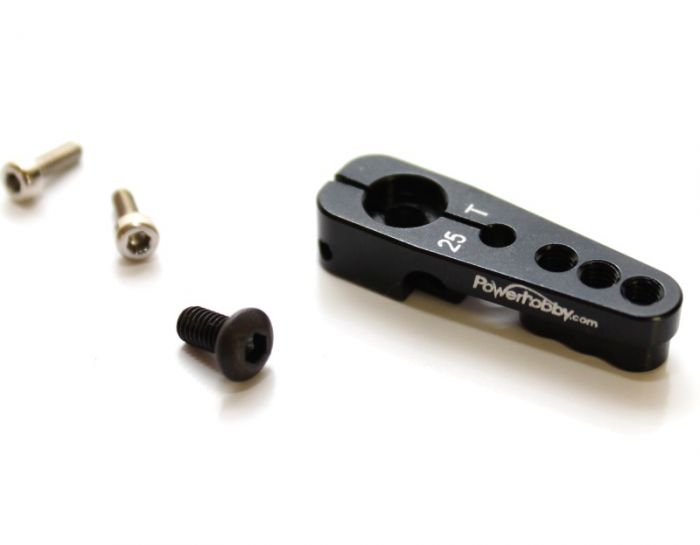 Powerhobby PH4055 Black 25T Clamping Servo Horn for Axial Futaba and Savox