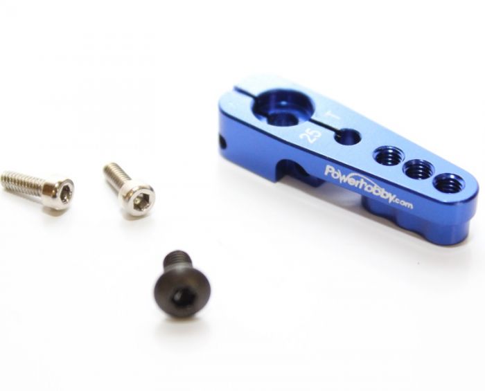 Powerhobby PH4055 Blue 25T Clamping Servo Horn for Axial Futaba and Savox