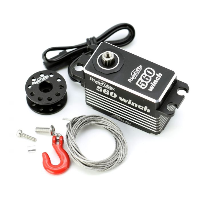 Powerhobby PH560 Low Profile Servo Winch Waterproof Brushless Crawler