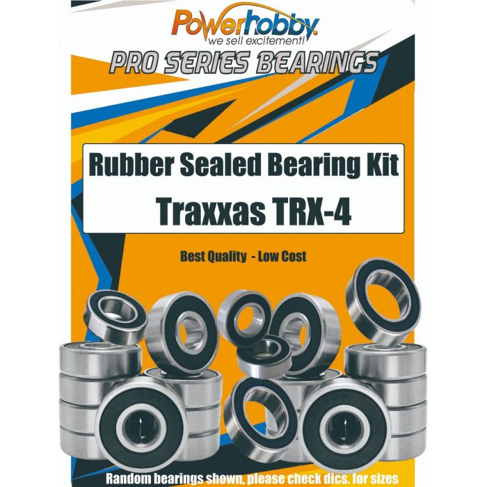 Powerhobby PHB019 Pro Series Rubber Sealed Bearing Kit for TRX-4 with 2 Speed