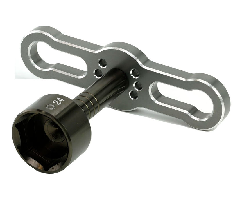 Powerhobby PHBPHT028 24mm Aluminum T-Handle Hex Wheel Wrench Tool