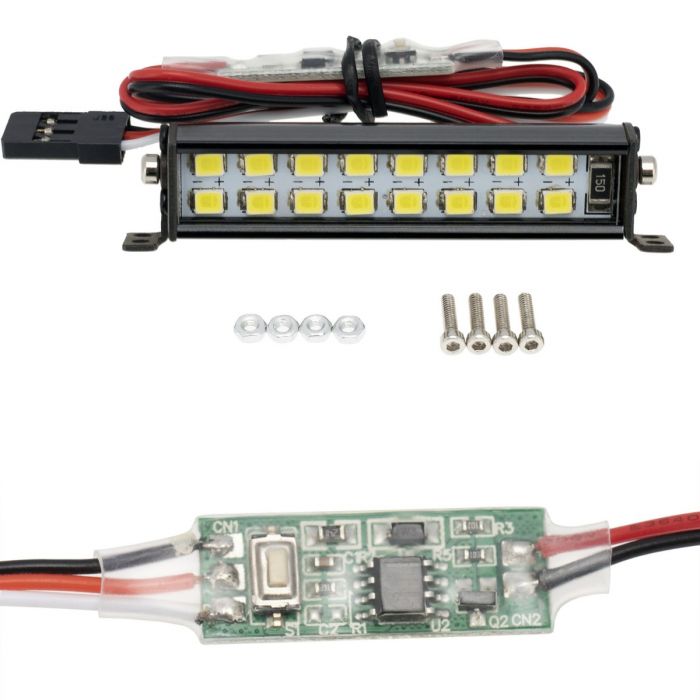 Powerhobby PHLight-010 52mm Double Row 16 LED Lightbar with Controller