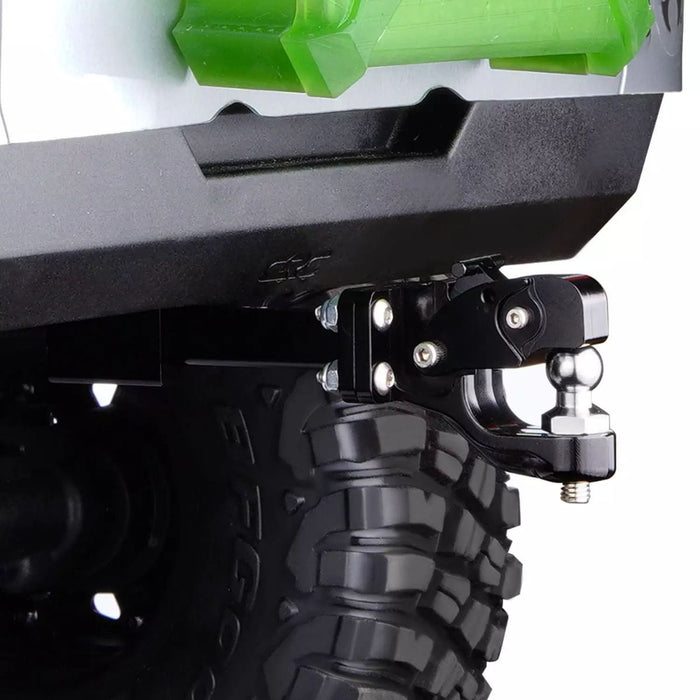 Powerhobby PHSCX621-Black Aluminum Tow Hook Trailer Hitch for SCX6