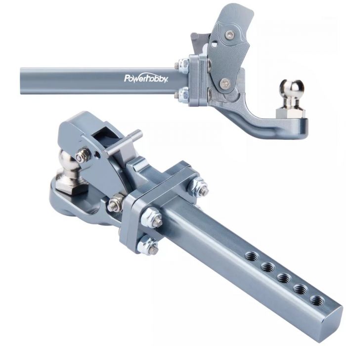 Powerhobby PHSCX621-Silver Aluminum Tow Hook Trailer Hitch for SCX6Powerhobby PHSCX621-Silver Aluminum Tow Hook Trailer Hitch for SCX6