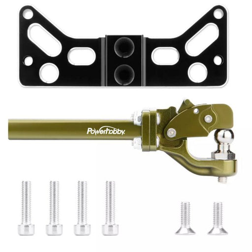 Powerhobby PHSCX621-Titanium Aluminum Tow Hook Trailer Hitch for SCX6