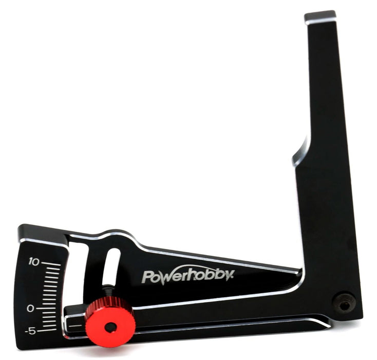 Powerhobby PHT012 Black Aluminum 85mm Camber Gauge for On-Road Car