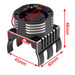 Powerhobby PHT1299 Black Aluminum High Speed Cooling Fan with Heatsink and LEDs for 1/8 Motors