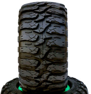 Powerhobby PHT2366-G 1/8 Defender 3.8" Belted Tires on Green 17mm Hex Wheels (1 Pair)