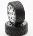 Powerhobby PHT2402-MCR 1/8 Phantom 3.8" Belted Tires on Chrome 17mm Hex Wheels (1 Pair)