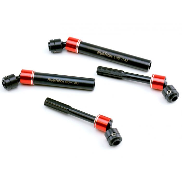 Powerhobby PHTRX402 Steel Front and Rear Center Driveshafts for Long WB TRX-4