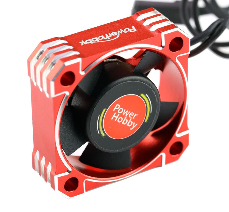 Powerhobby Red 30x30x10mm Tornado High Speed Aluminum RC Cooling Fan