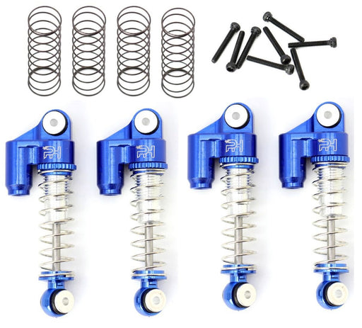 Powerhobby SCX2401 Blue Front and Rear Aluminum Threaded Micro Shocks for SCX24