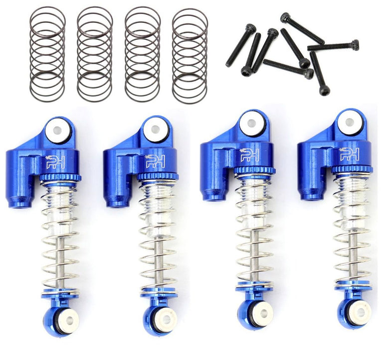 Powerhobby SCX2401 Blue Front and Rear Aluminum Threaded Micro Shocks for SCX24