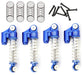 Powerhobby SCX2401 Blue Front and Rear Aluminum Threaded Micro Shocks for SCX24