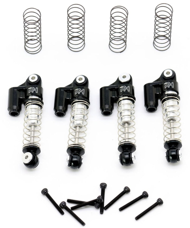Powerhobby SCX2401 Black Front and Rear Aluminum Threaded Micro Shocks for SCX24