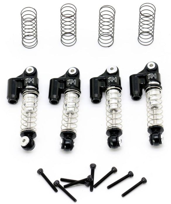 Powerhobby SCX2401 Black Front and Rear Aluminum Threaded Micro Shocks for SCX24