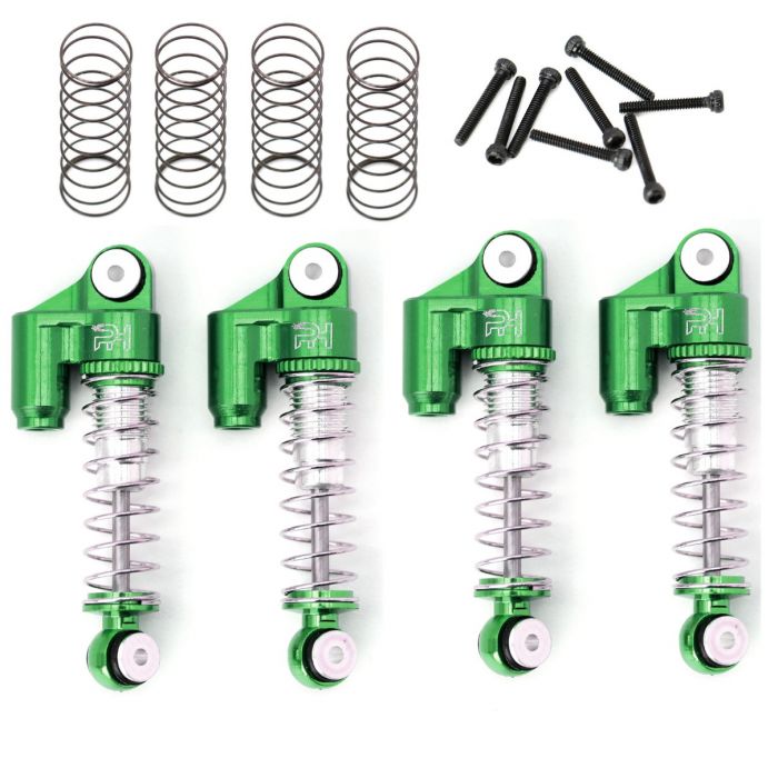 Powerhobby SCX2401 Green Front and Rear Aluminum Threaded Micro Shocks for SCX24