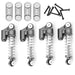 Powerhobby SCX2401 Grey Front and Rear Aluminum Threaded Micro Shocks for SCX24