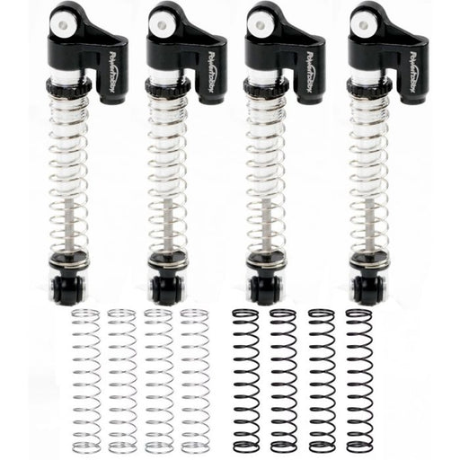 Powerhobby SCX24021 Black Long Travel Aluminum Threaded 48mm Shocks for SCX24