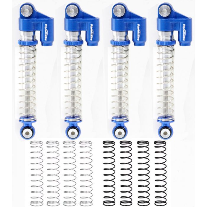 Powerhobby SCX24021 Blue Long Travel Aluminum Threaded 48mm Shocks for SCX24