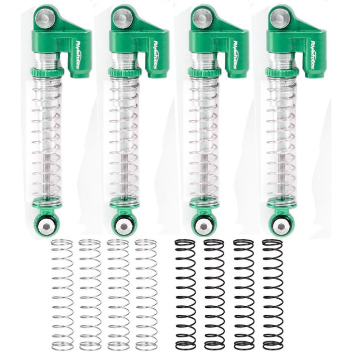 Powerhobby SCX24021 Green Long Travel Aluminum Threaded 48mm Shocks for SCX24