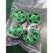 Powerhobby SCX2409 Green Aluminum Beadlock Wheels for SCX24 4 Pack