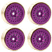 Powerhobby SCX24112 Purple Z4 Aluminum 1.0" Rock Crawler Wheels with Brass Rings 4 Pack