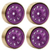 Powerhobby SCX24113 Purple Z5 Aluminum 1.0" Rock Crawler Wheels with Brass Rings 4 Pack