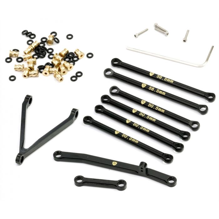 Powerhobby SCX24119 Black Brass 133.7mm Link Set for SCX24 C10 Chevy or JLU