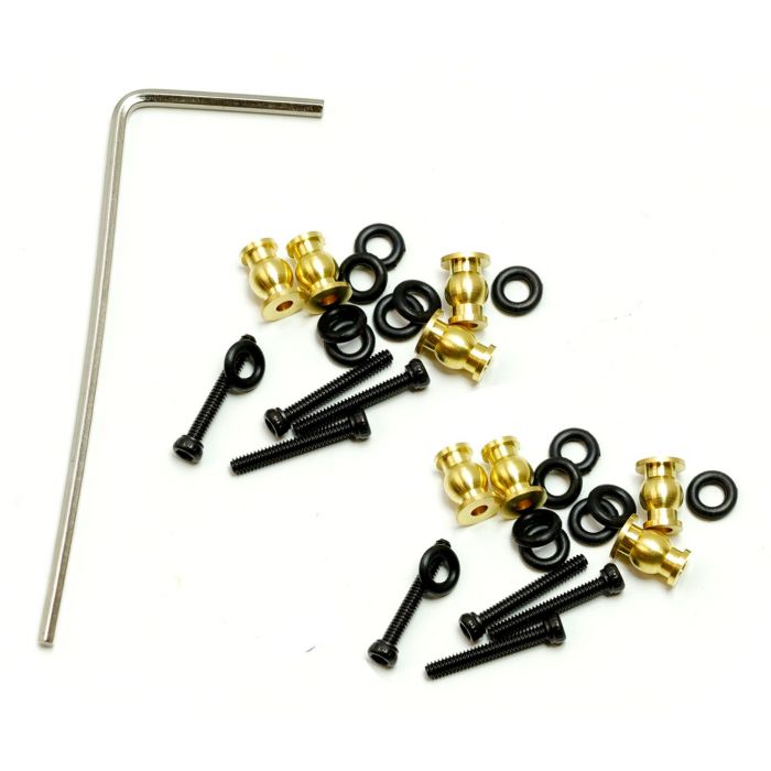 Powerhobby SCX24129 SCX24 Jeep Gladiator Brass High Clearance Chassis Links