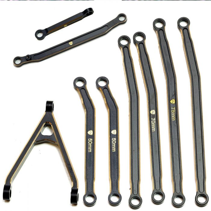 Powerhobby SCX24129 SCX24 Jeep Gladiator Brass High Clearance Chassis Links