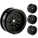 Powerhobby SCX24136 Z6 Aluminum 1.0" Rock Crawler Wheels 4 Pack - Black