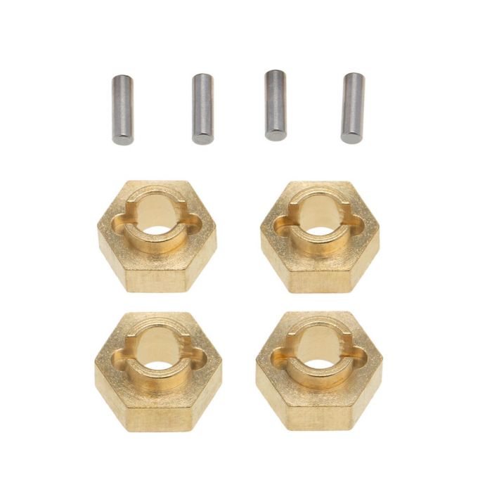 Powerhobby SCX2435 7mm Brass Wheel Hex Hubs for SCX24